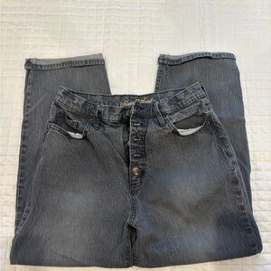 Universal Thread Women's Straight Leg Jeans in Washed Black